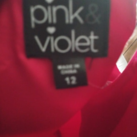 Pink & Violet Red Dress with belt NWT - Picture 4 of 4